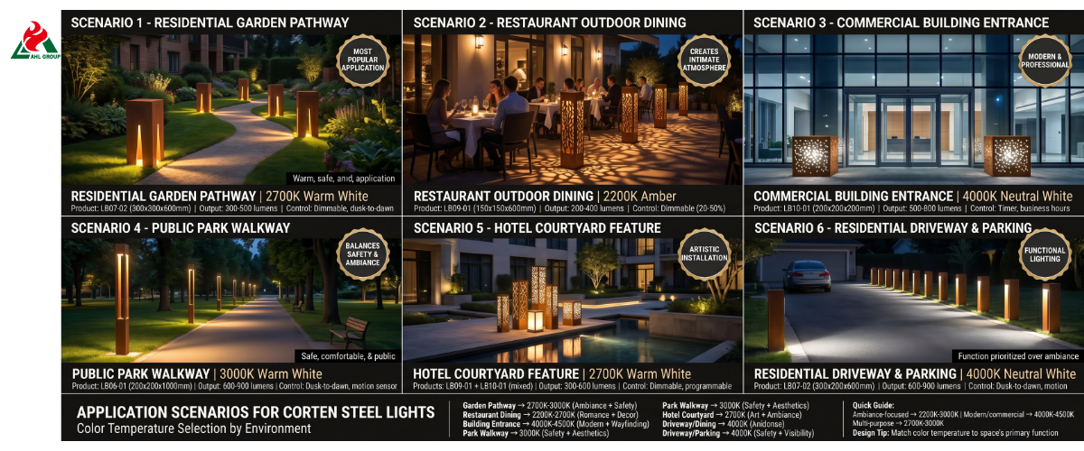 Core Ten Color What Color Temperature Looks Best on Corten Steel?