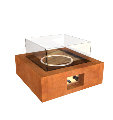 Corten Steel Gas Stove