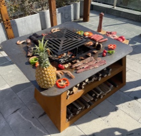 Corten Steel BBQ Grill
