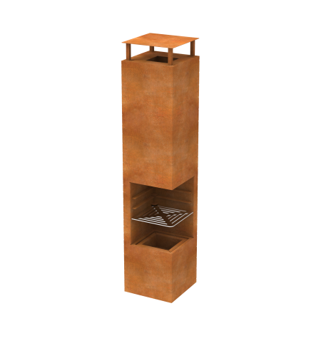 Corten Steel Wood Fire Pit