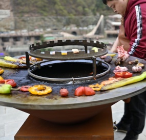 Corten Charcoal Grill