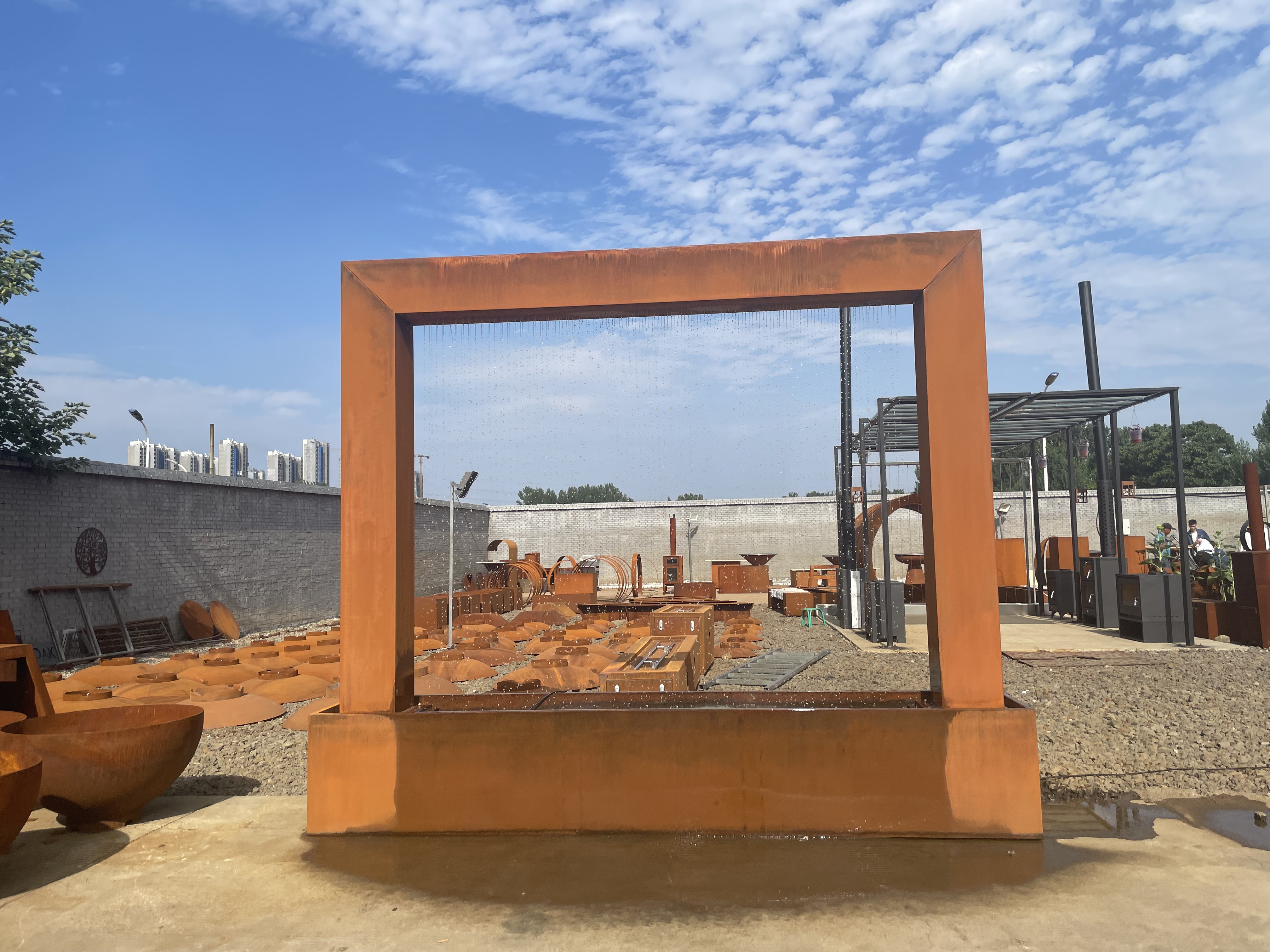 Corten Steel Fountain Water Feature