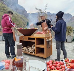 Corten Steel BBQ Grill