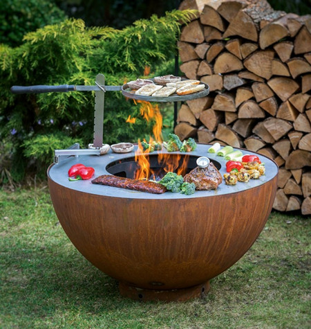 Corten Steel BBQ Grill