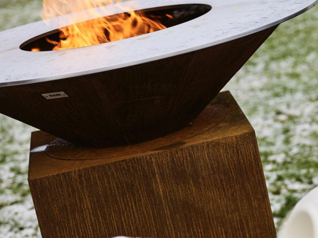 corten steel bbq grill