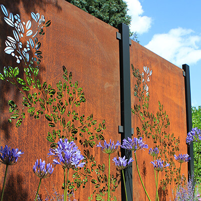 corten steel screens