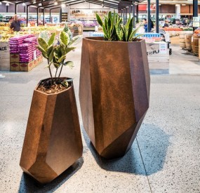 corten Steel planter pot