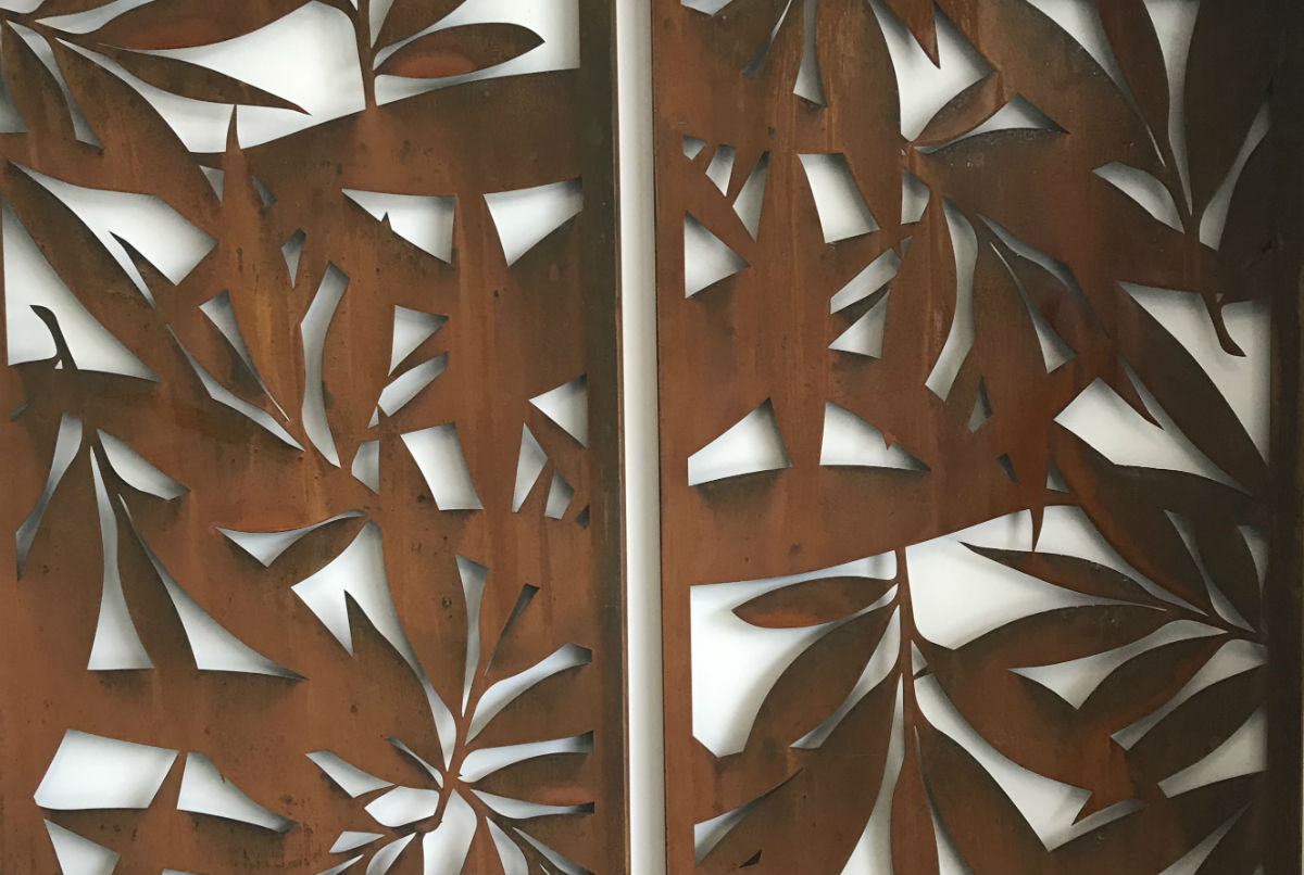 corten steel screens