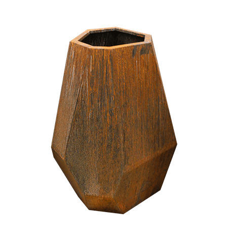 Steel planter pot