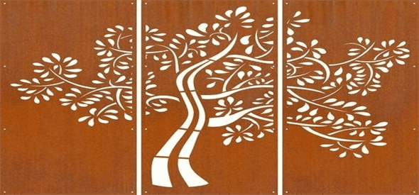 corten steel screen panels