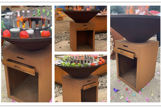 AHL Corten BBQ per riunioni d'impresa o di famiglia