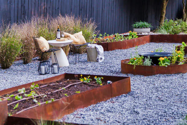 Rustic Style Corten Edging for Landscape