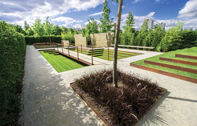 corten steel planter