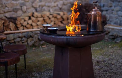 corten steel BBQ